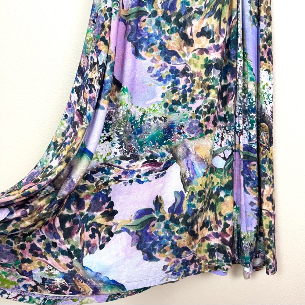 Soft Surroundings Joanna Faux Wrap Jersey Dress Joli Jardin Floral Print Size XS - Picture 5 of 9
